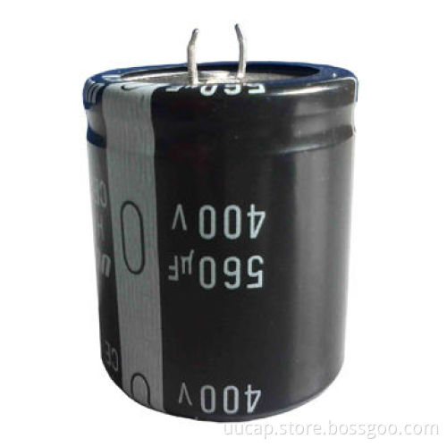 HC Series 400V DC 560uf Snap-in Aluminum Electrolytic Capacitor at 85 Degrees with 3,000H Long Life